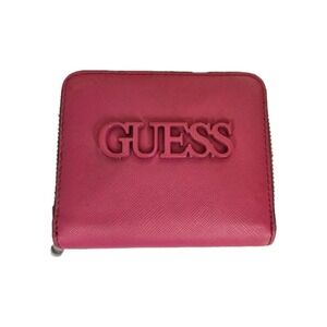 Guess  Womens Hot Pink Zip Around Wallet  4.5"X 4"